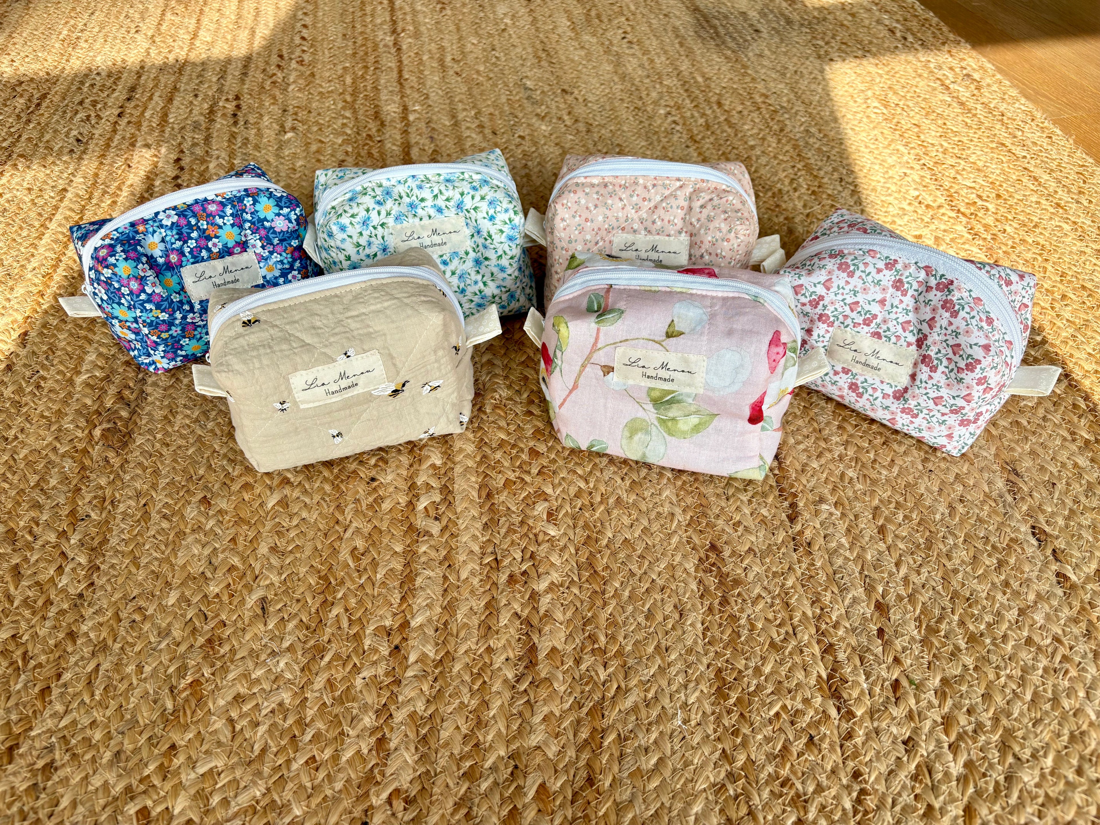 Mini Kosmetiktasche – Handgefertigt