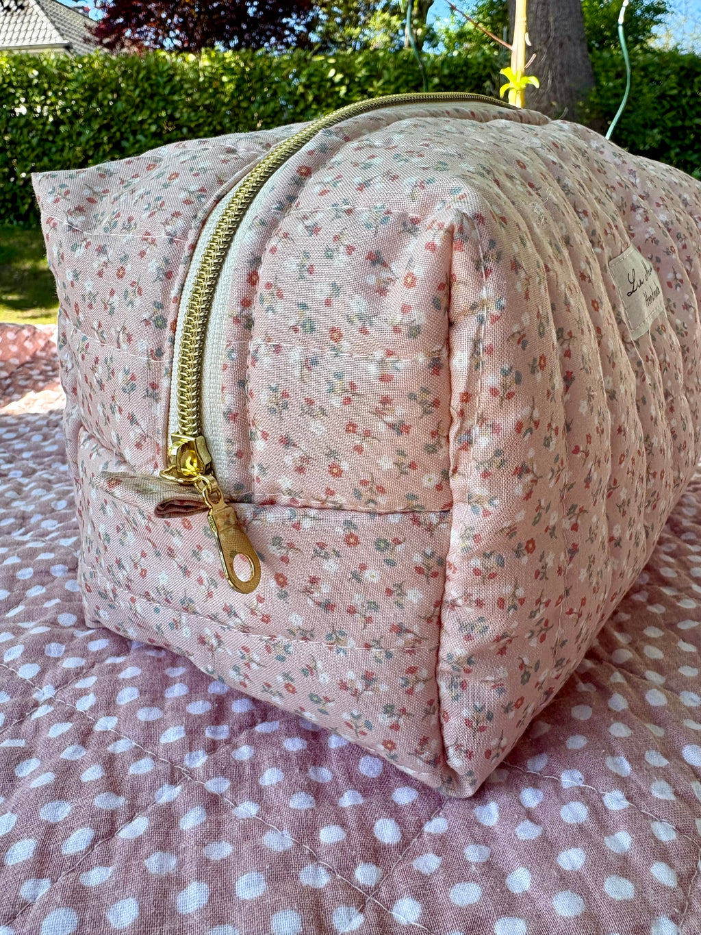 Große Kosmetiktasche – Handmade