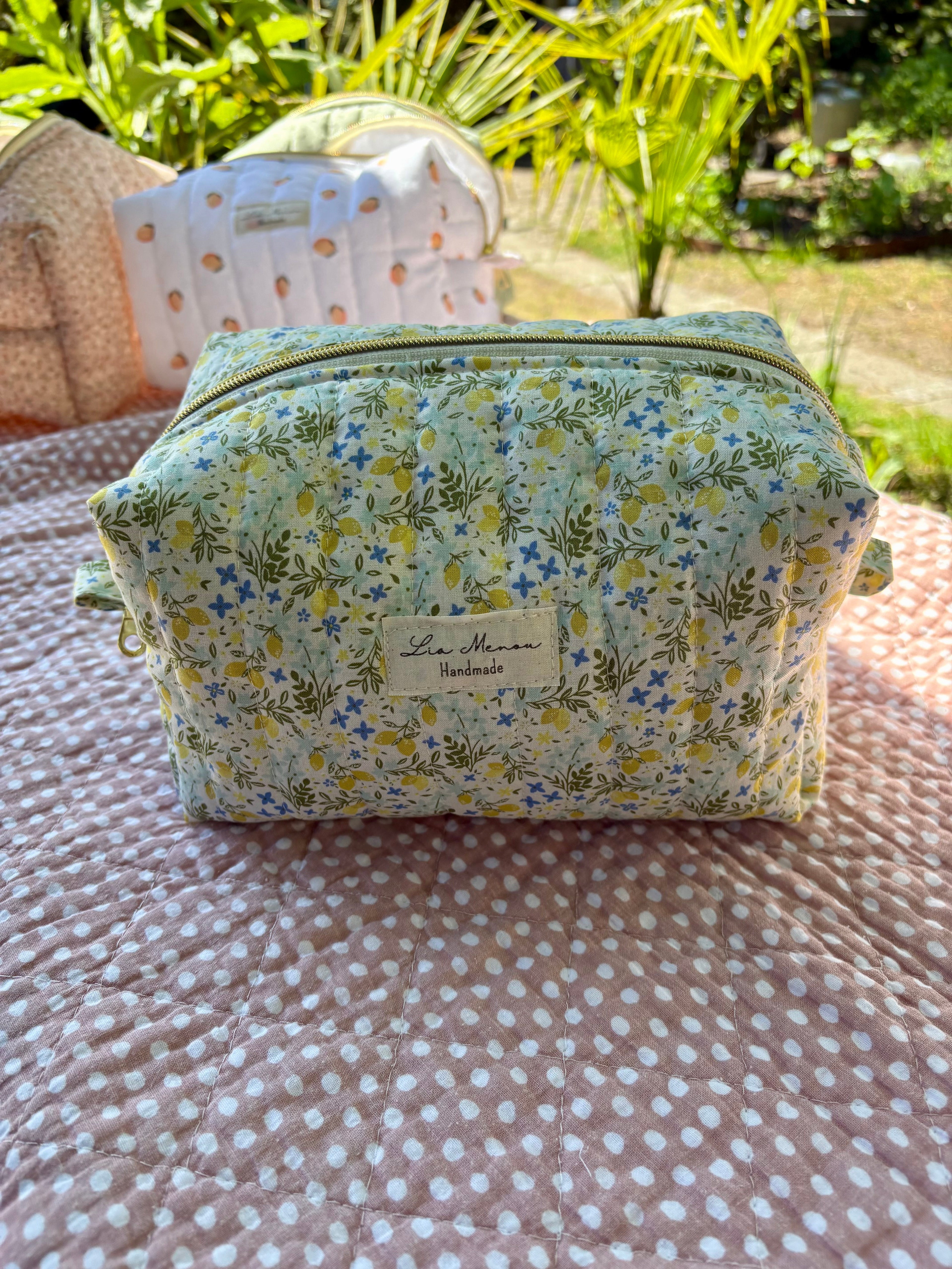 Große Kosmetiktasche – Handmade