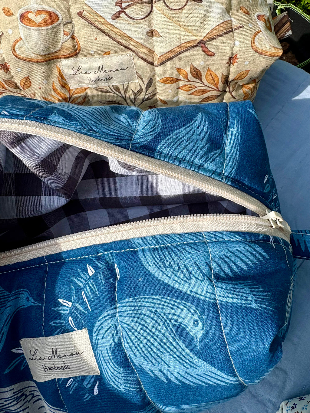Große Kosmetiktasche – Handmade