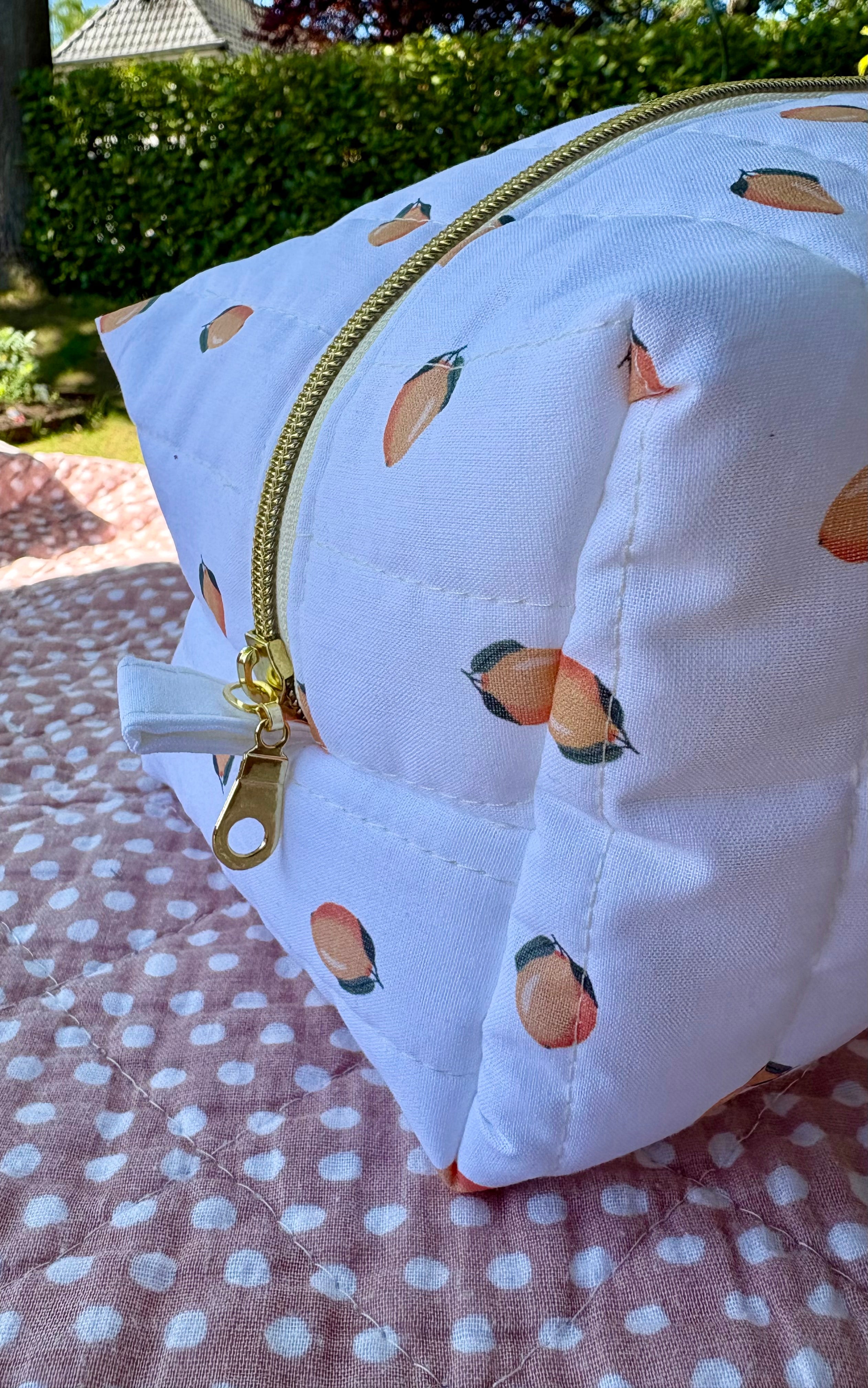 Große Kosmetiktasche – Handmade