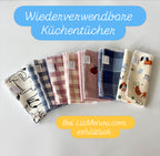 6er-Bundle Wiederverwendbare Küchentücher