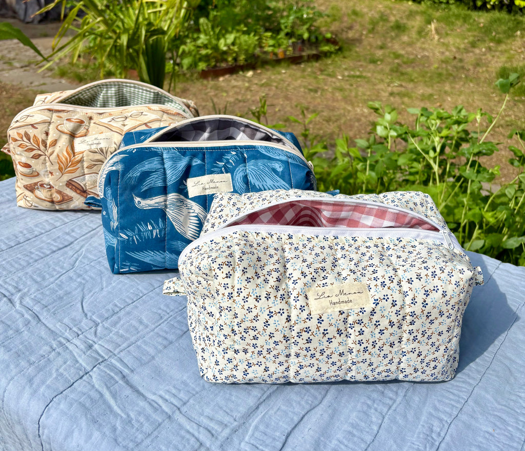Große Kosmetiktasche – Handmade