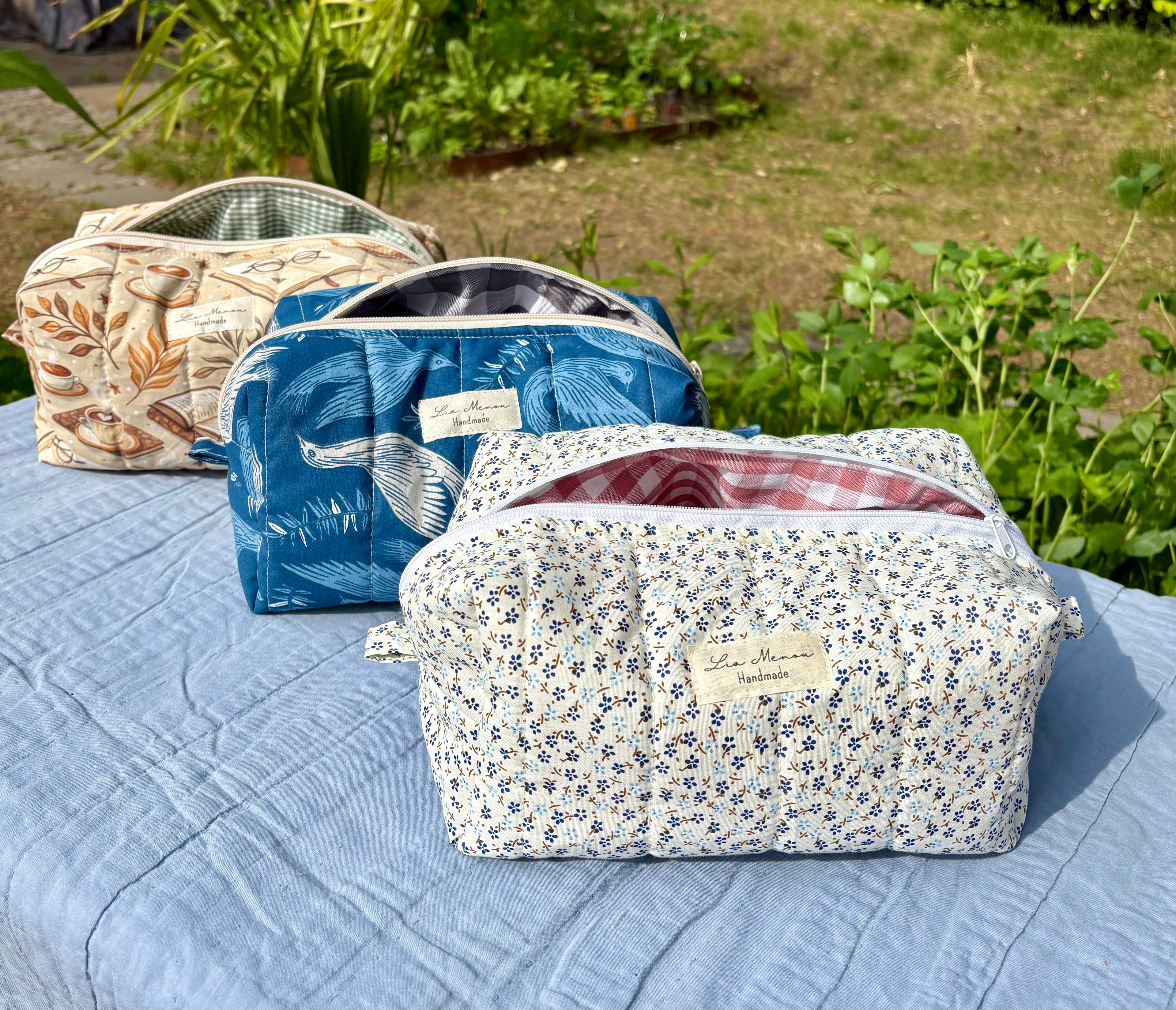 Große Kosmetiktasche – Handmade