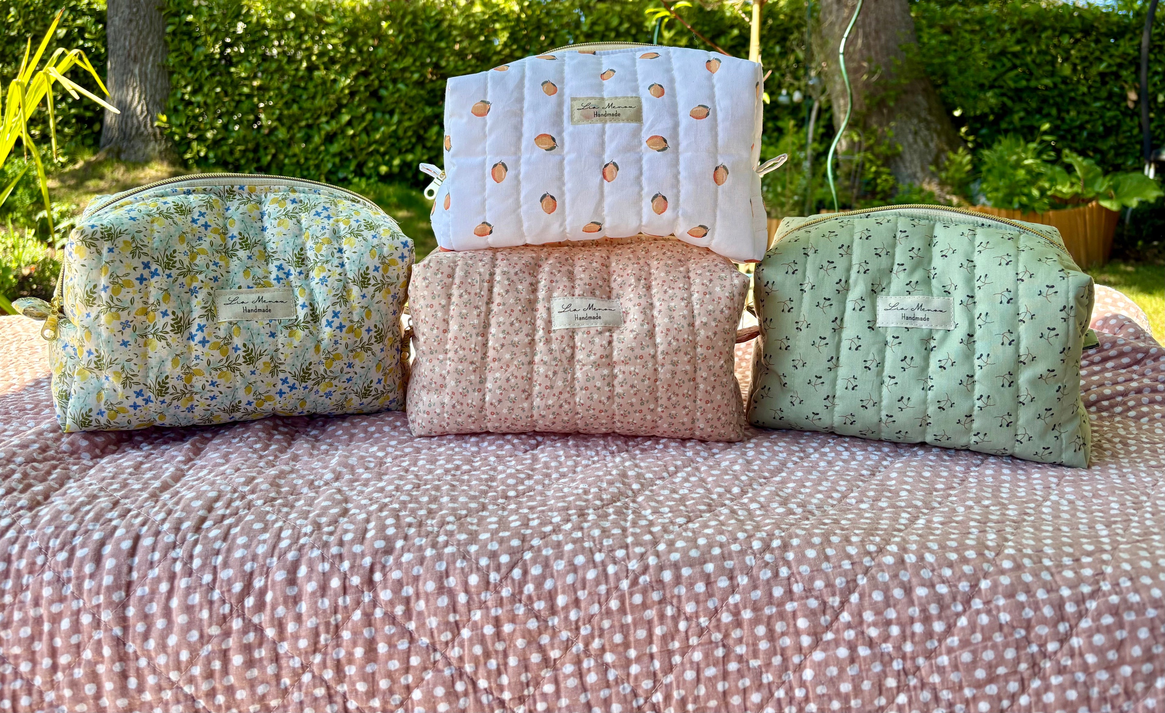 Große Kosmetiktasche – Handmade