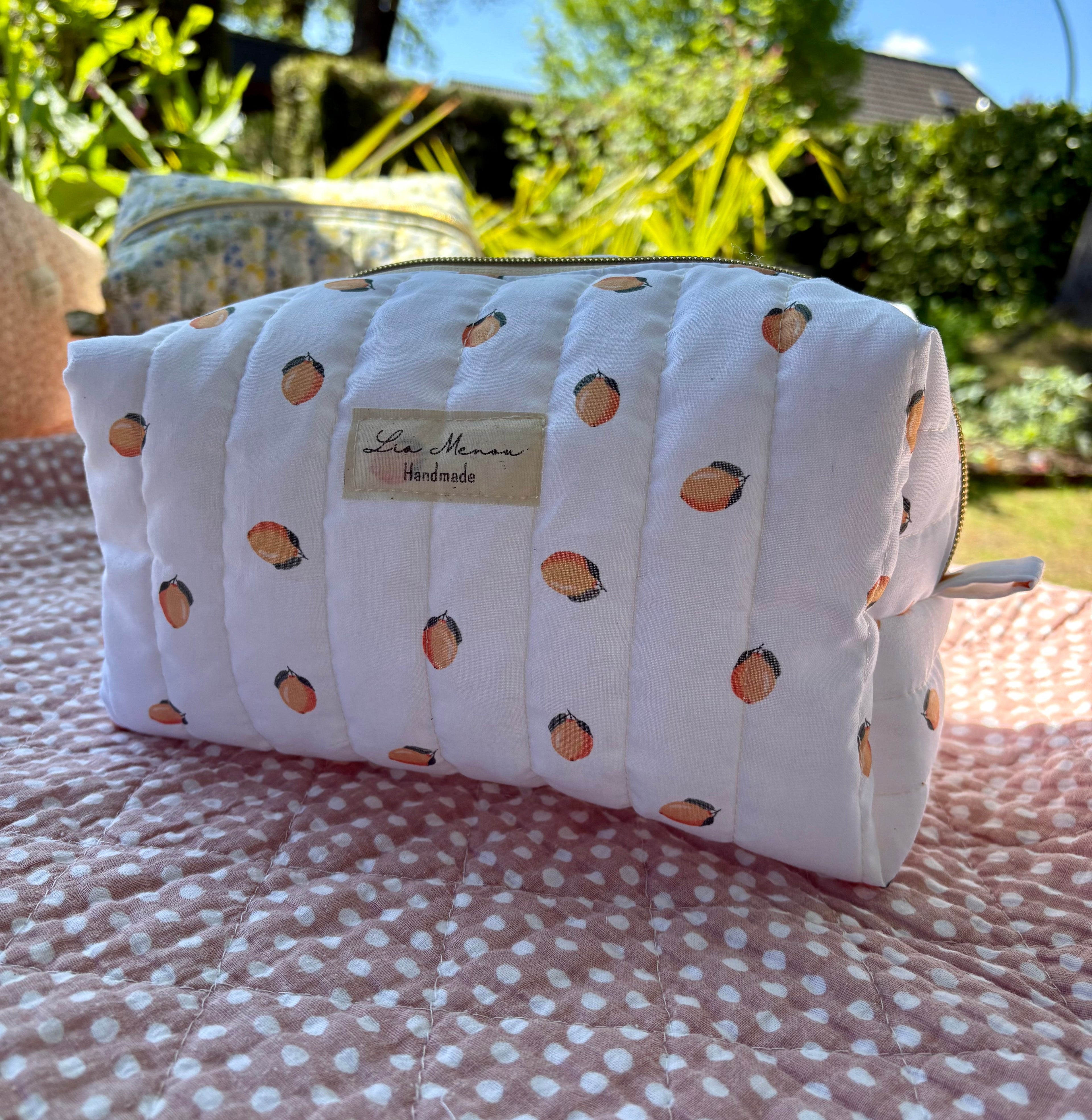 Große Kosmetiktasche – Handmade