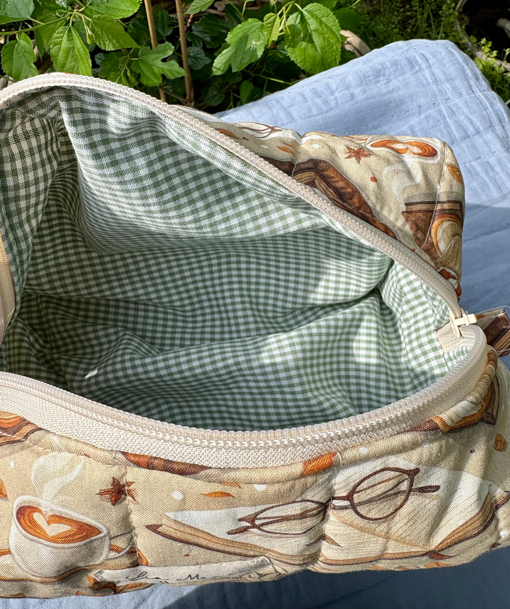 Große Kosmetiktasche – Handmade