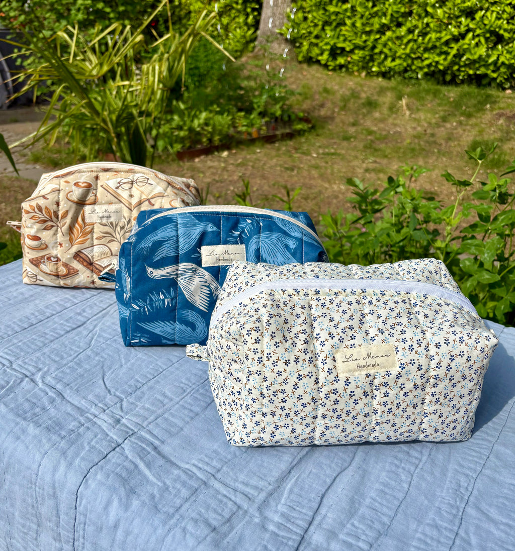 Große Kosmetiktasche – Handmade