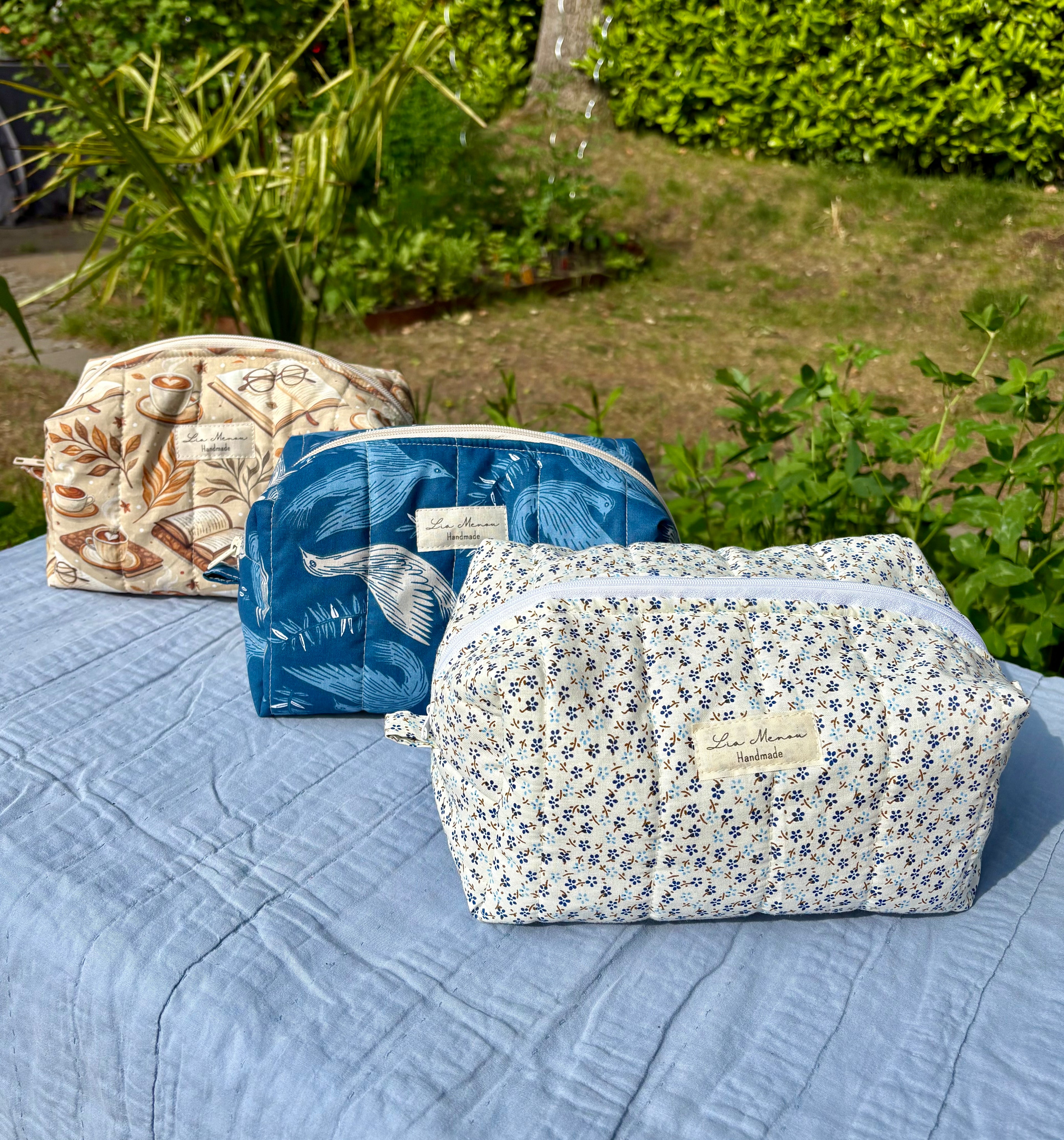 Große Kosmetiktasche – Handmade
