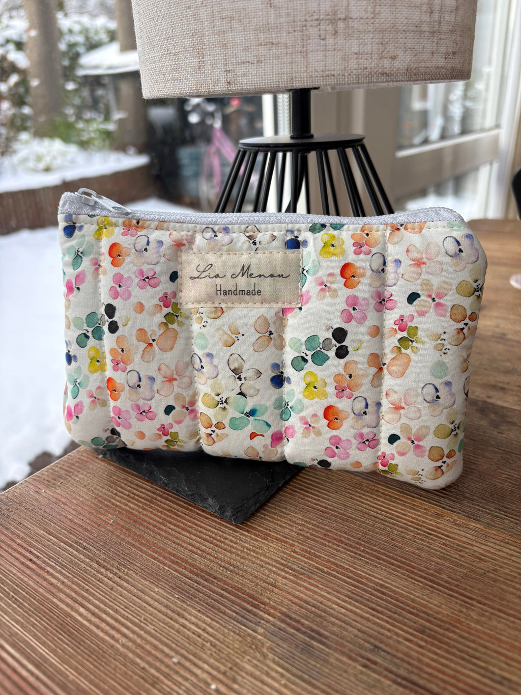 Brillenetui Federmäppchen bunte Muster handgemacht – Lia Menou