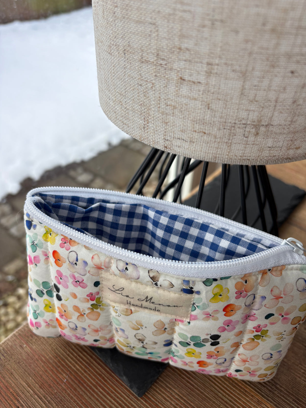 Brillenetui Federmäppchen bunte Muster handgemacht – Lia Menou