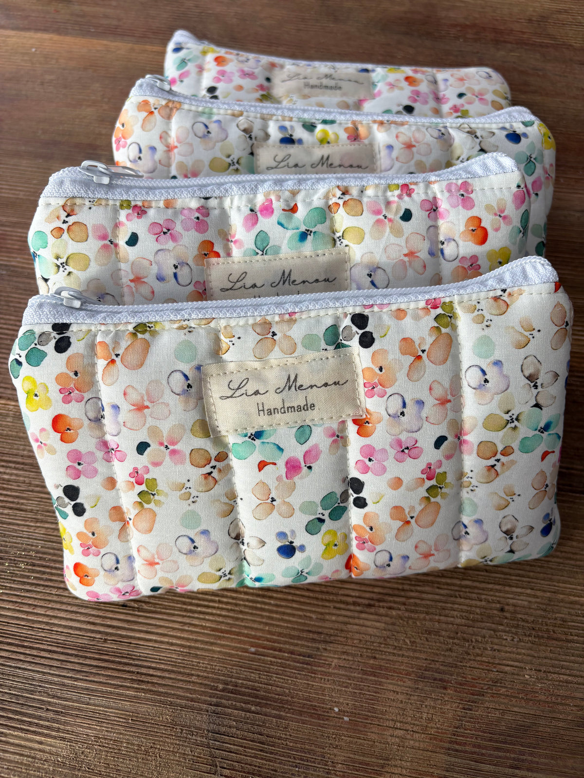 Brillenetui Federmäppchen bunte Muster handgemacht – Lia Menou