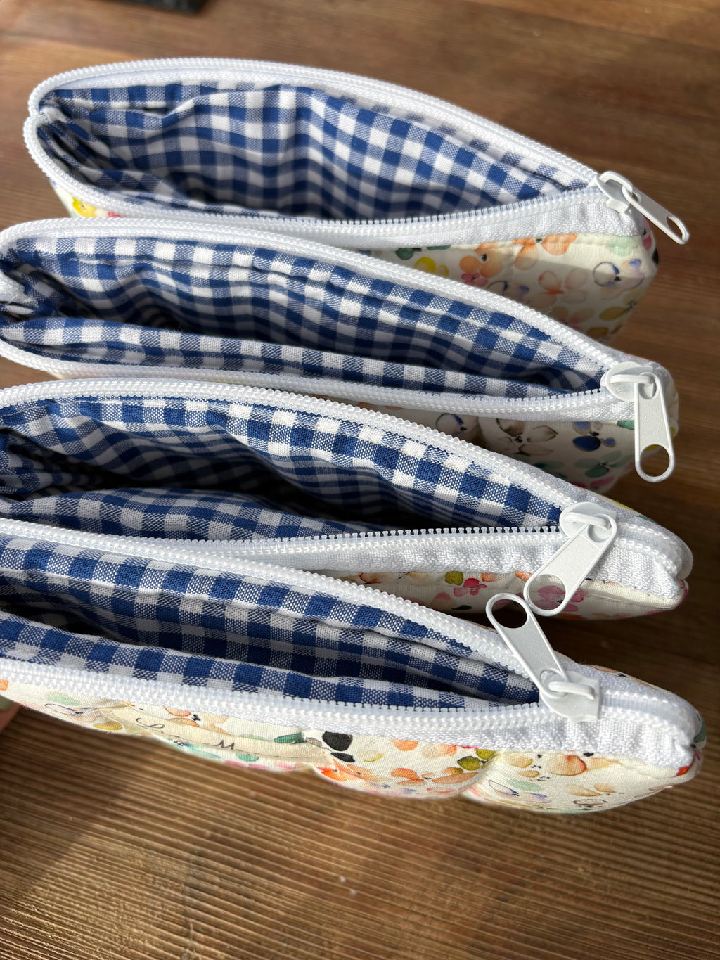 Brillenetui Federmäppchen bunte Muster handgemacht – Lia Menou