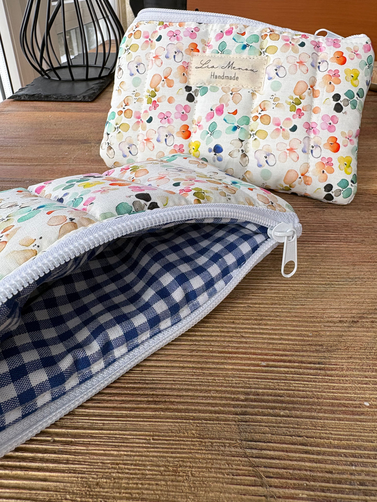 Brillenetui Federmäppchen bunte Muster handgemacht – Lia Menou