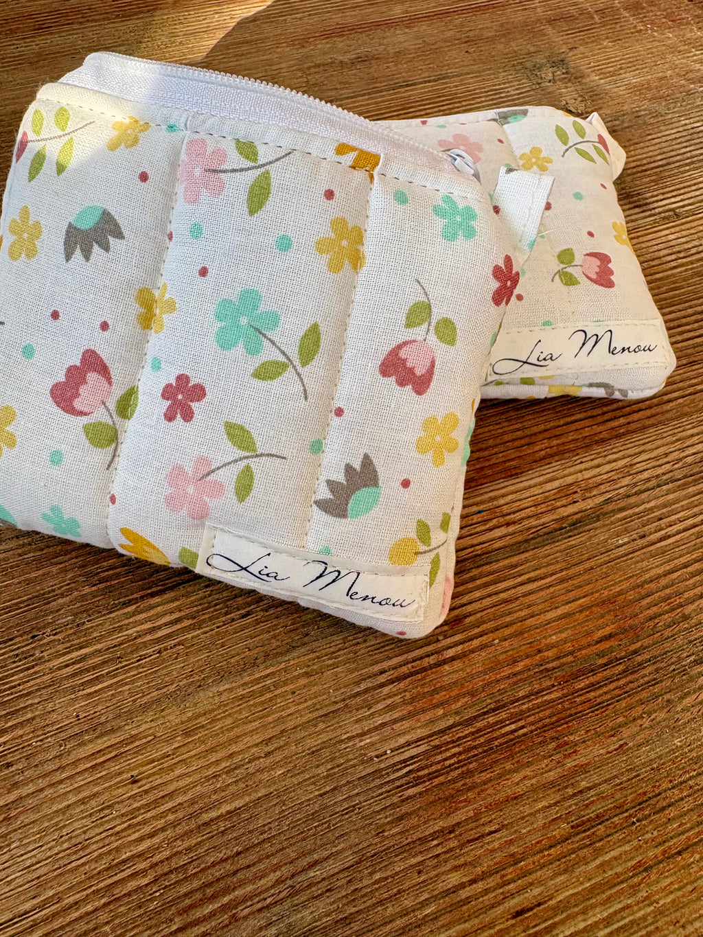 Mini-Geldbörsen bunte Blümchen