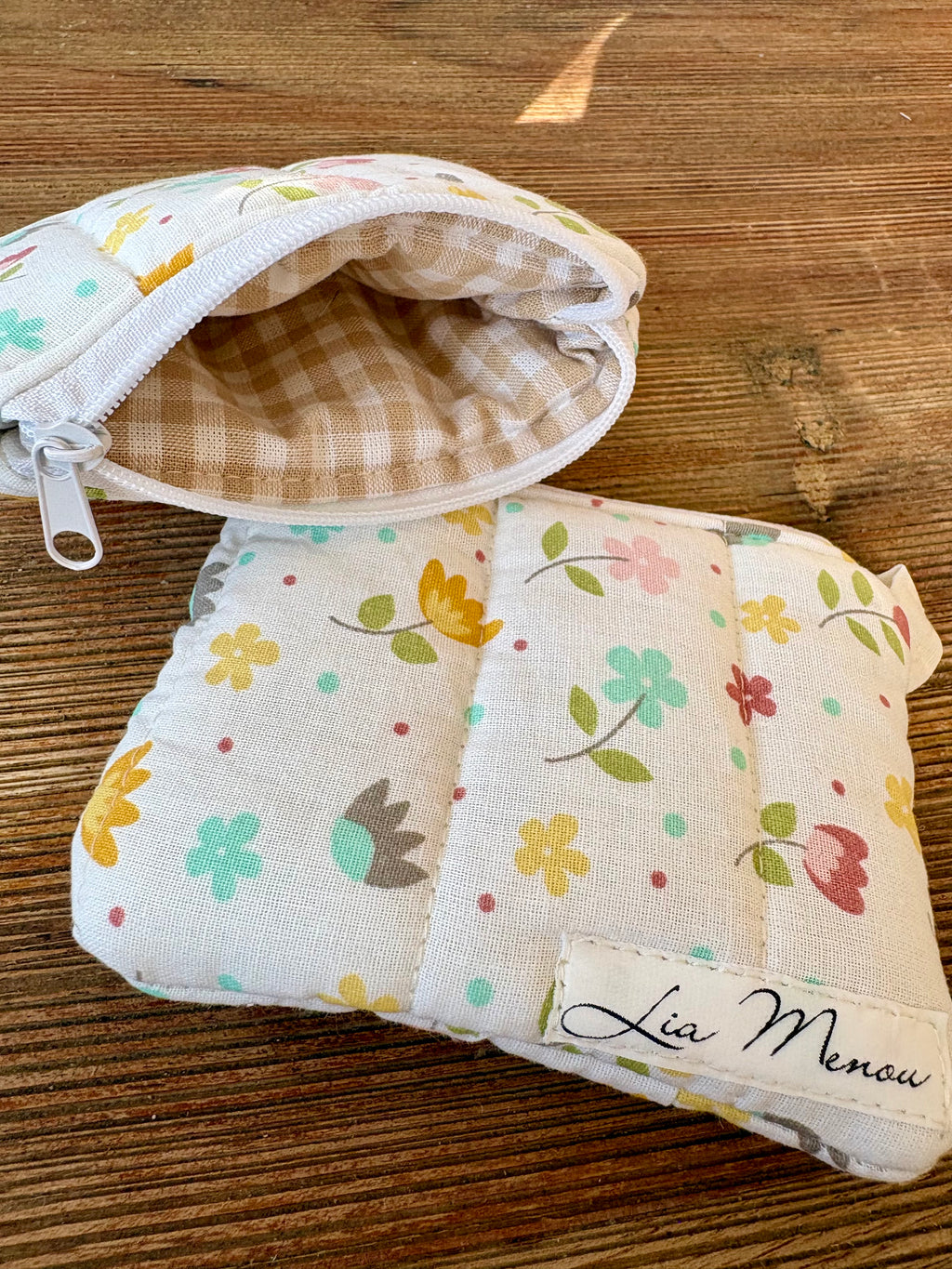 Mini-Geldbörsen bunte Blümchen