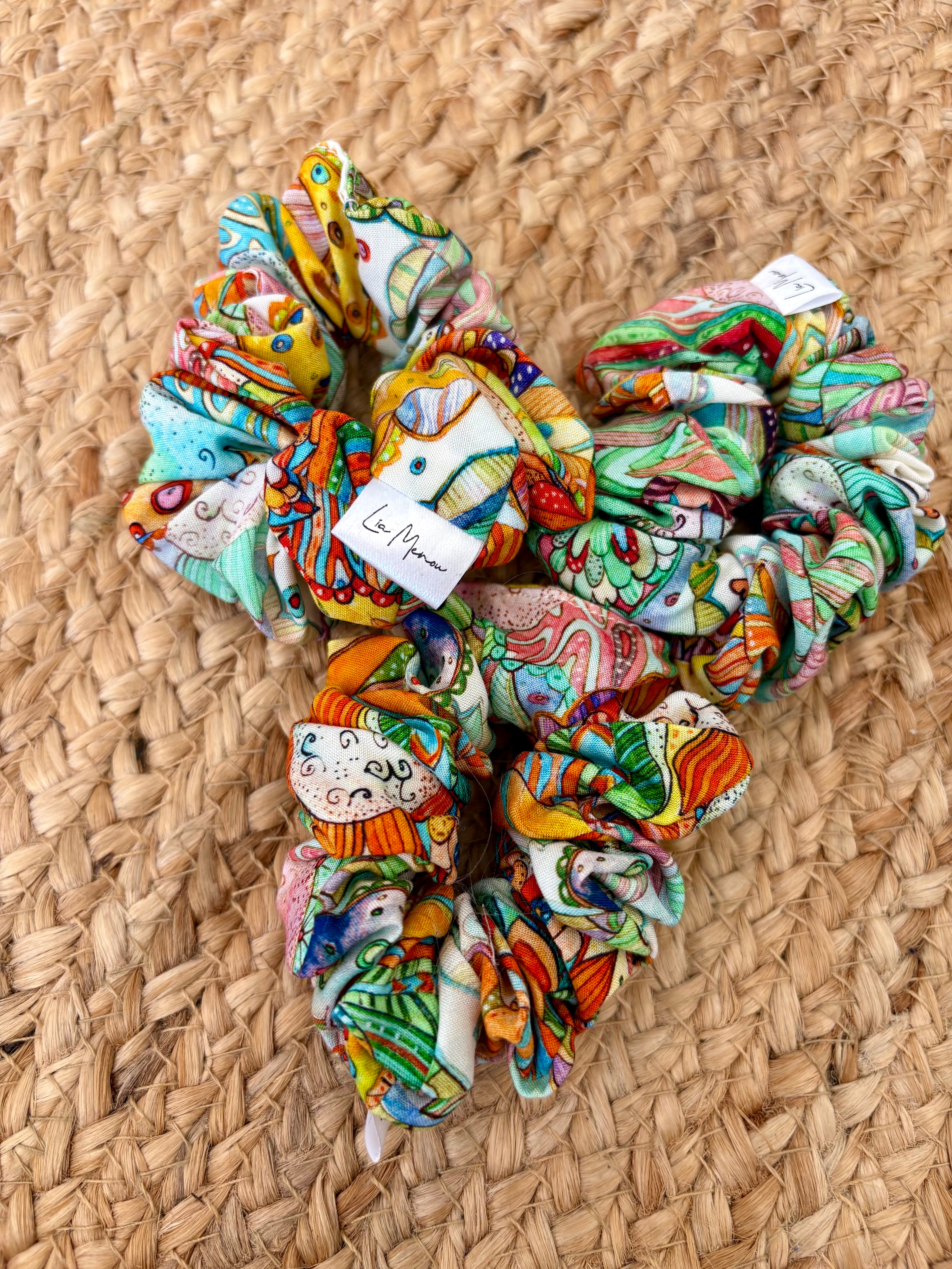 Kunterbunt Haarband Viskose Handgemacht Bunt – Lia Menou