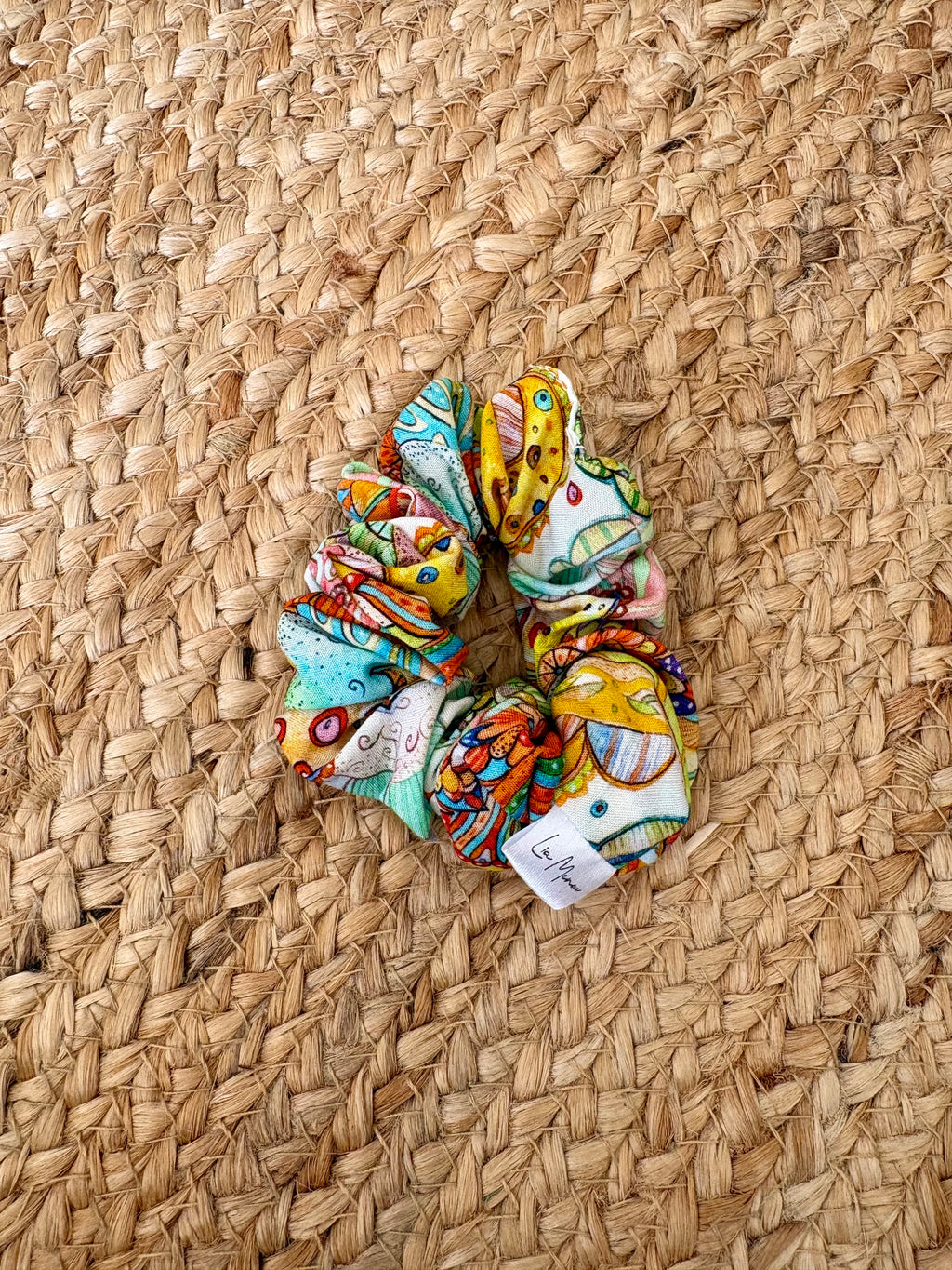 Kunterbunt Haarband Viskose Handgemacht Bunt – Lia Menou - klein