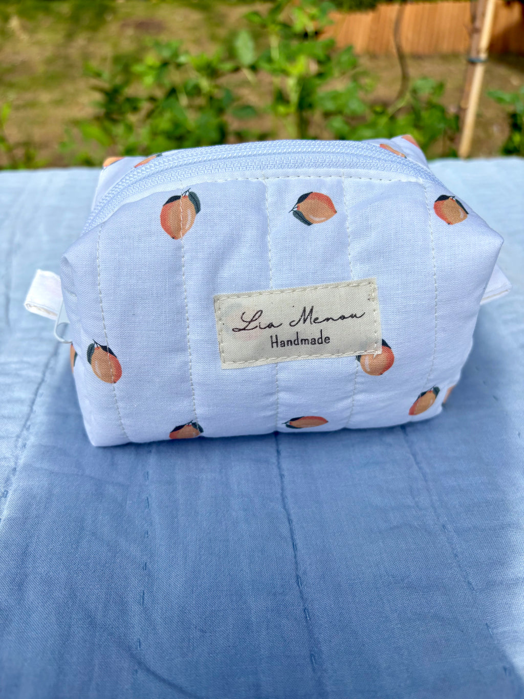 Mini Kosmetiktasche Pfirsich