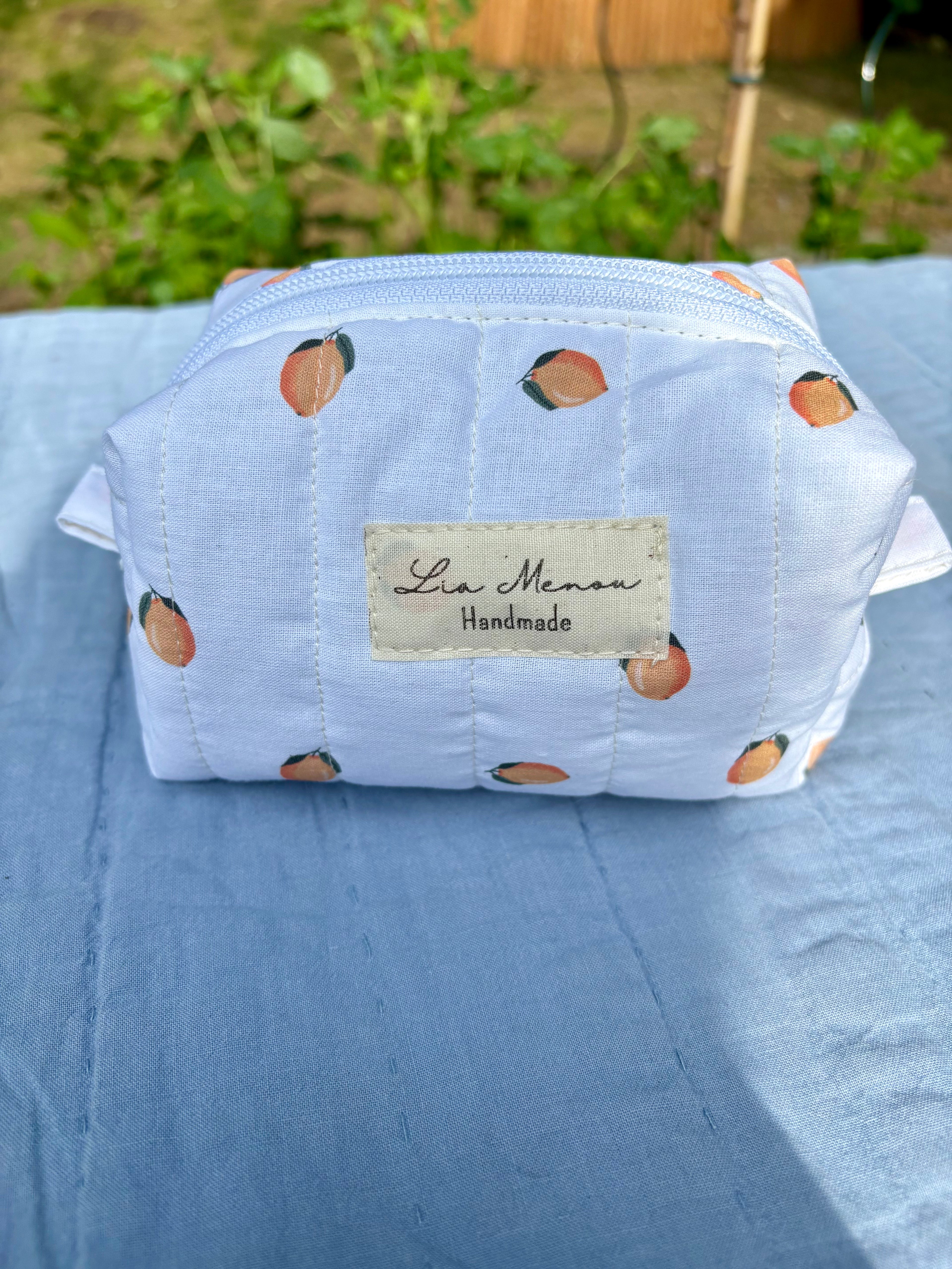Mini Kosmetiktasche Pfirsich