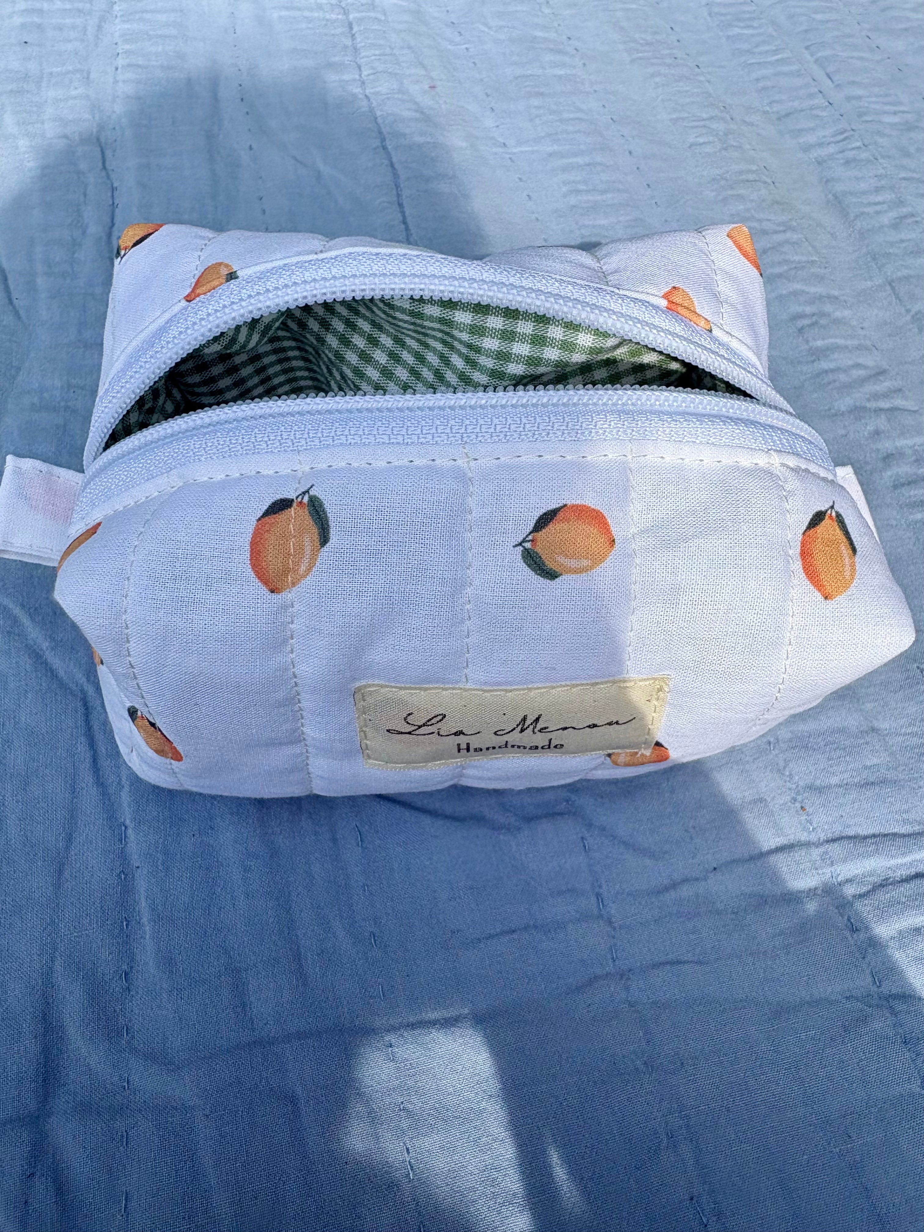 Mini Kosmetiktasche Pfirsich