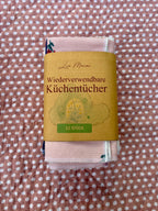 Küchentücher Set · 12 Stück · handgenäht aus Bio-Baumwolle