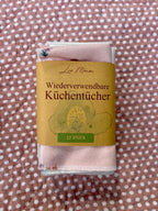 Küchentücher Set · 12 Stück · handgenäht aus Bio-Baumwolle