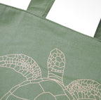NoMorePlastic Bags - Nachhaltige Einkaufstasche Türkis Schildkröte