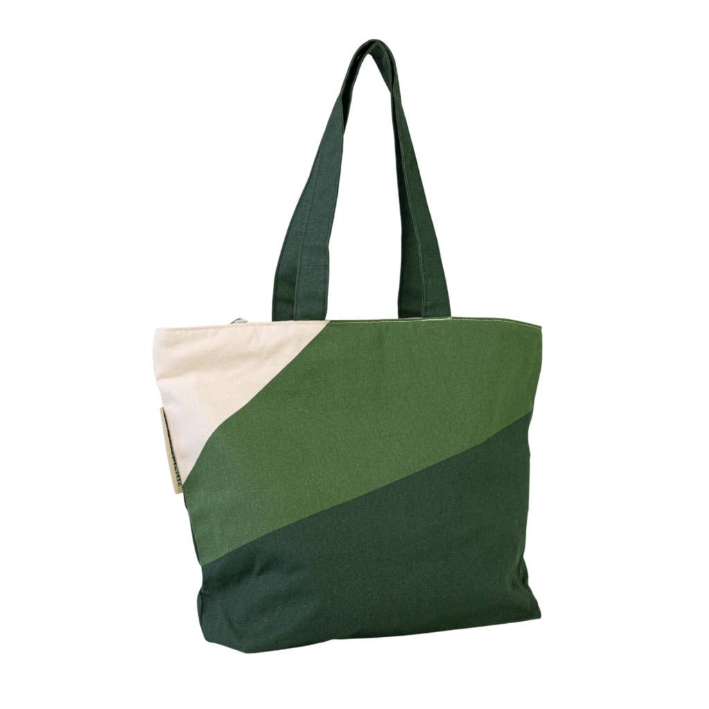 NoMorePlastic Bags - Nachhaltige Einkaufstasche Amazon Green. 100% Bio-Baumwolle