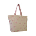 NoMorePlastic Bags - Nachhaltige Einkaufstasche Pink Hearts Hergestellt aus recycelter Bettwäsche