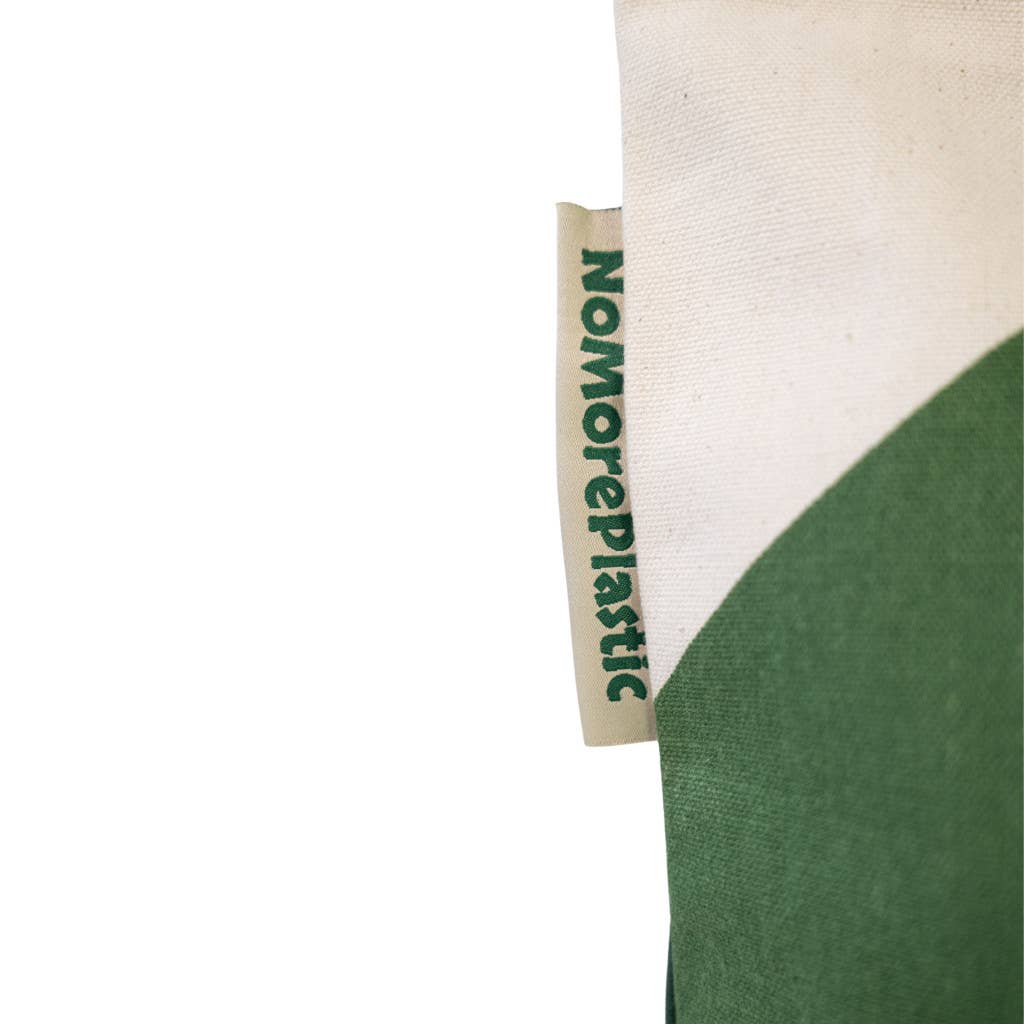 NoMorePlastic Bags - Nachhaltige Einkaufstasche Amazon Green. 100% Bio-Baumwolle